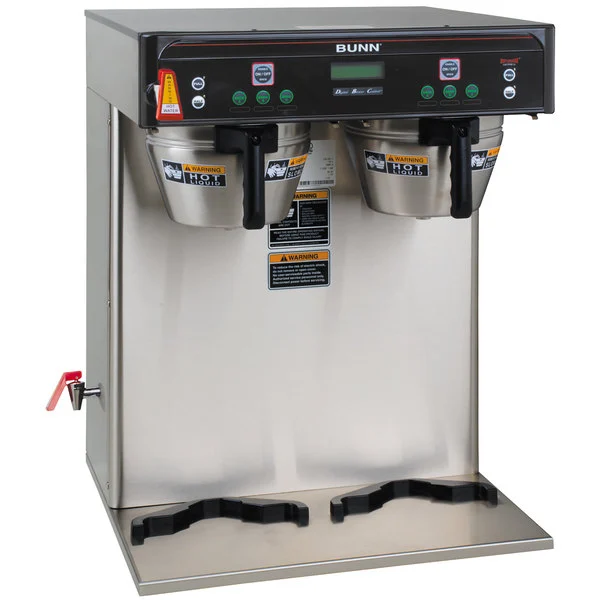 Bunn 37600.0010 BrewWISE ICB-TWIN Dual Infusion Series Stainless Steel Coffee Brewer with Self Serve Faucet